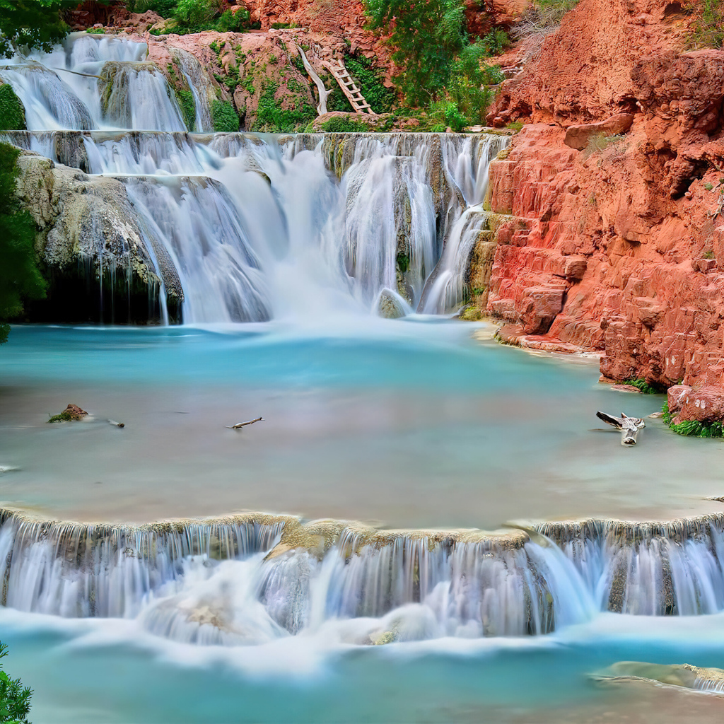 Водопад в национальном парке Гранд Каньон, Аризона. США