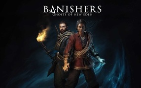 Постер новой компьютерной игры Banishers: Ghosts of New Eden