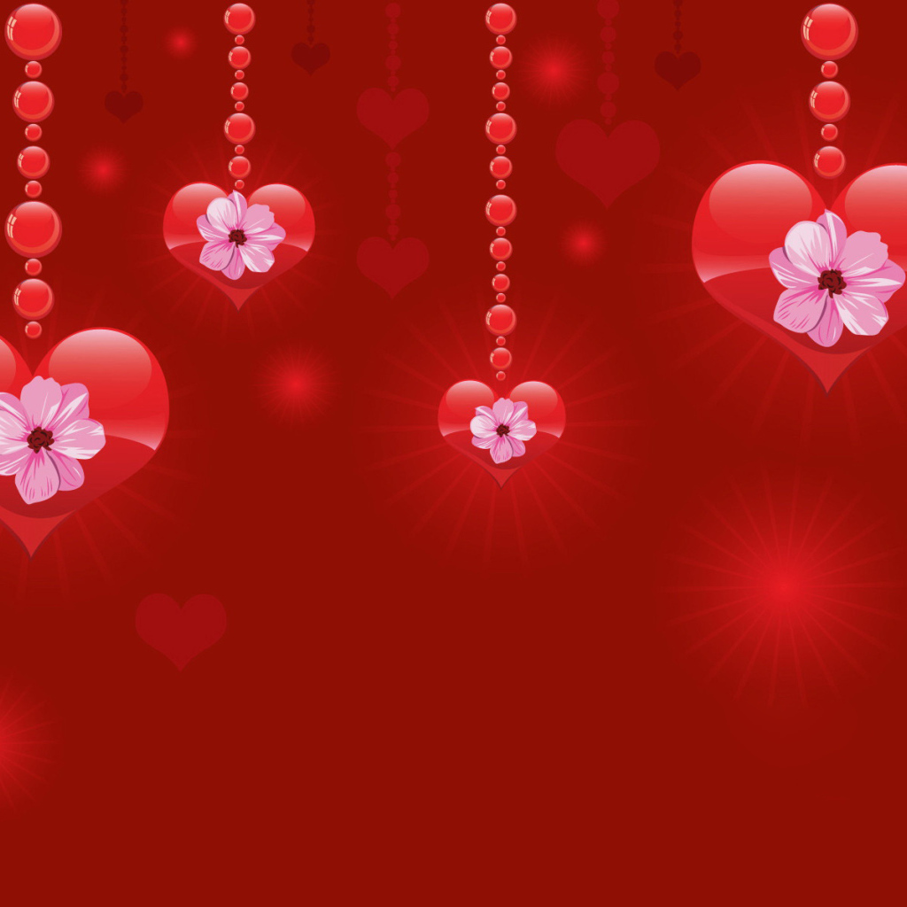 Сердца в День Влюбленных