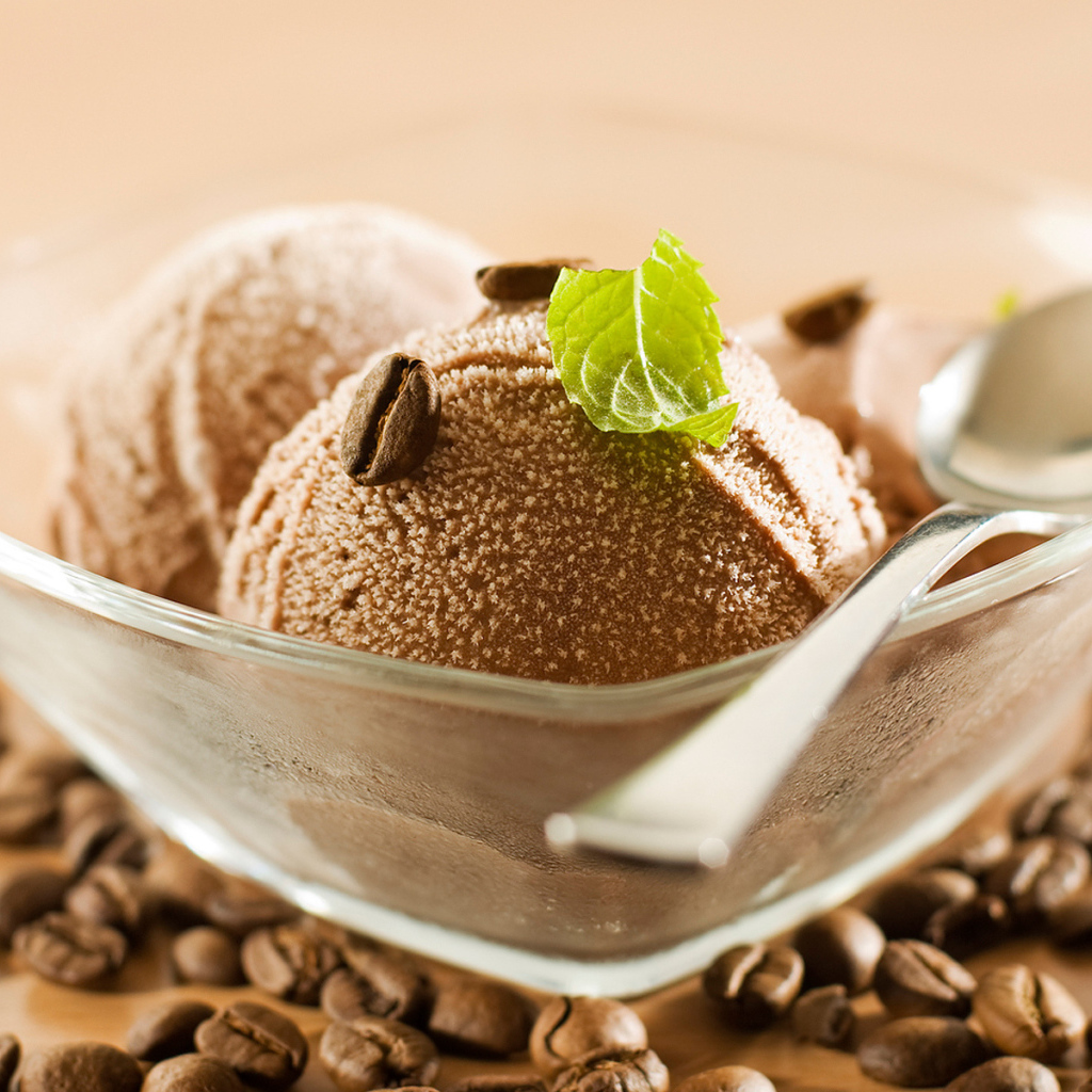 Шоколадное мороженое с мятой