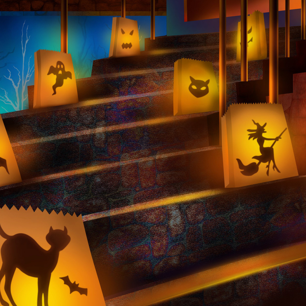 Хэллоуин Страшные лестницы