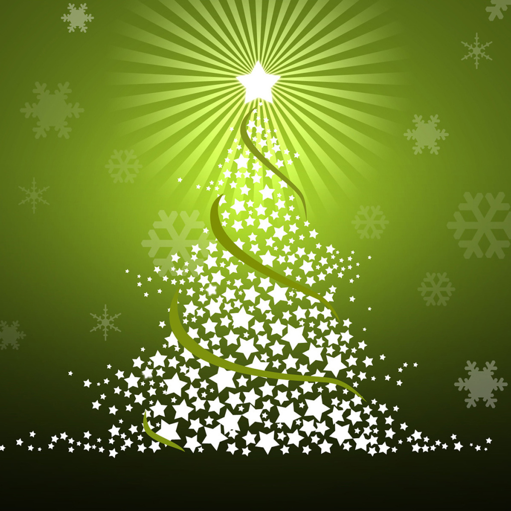 Зеленая Новогодняя елка 2014
