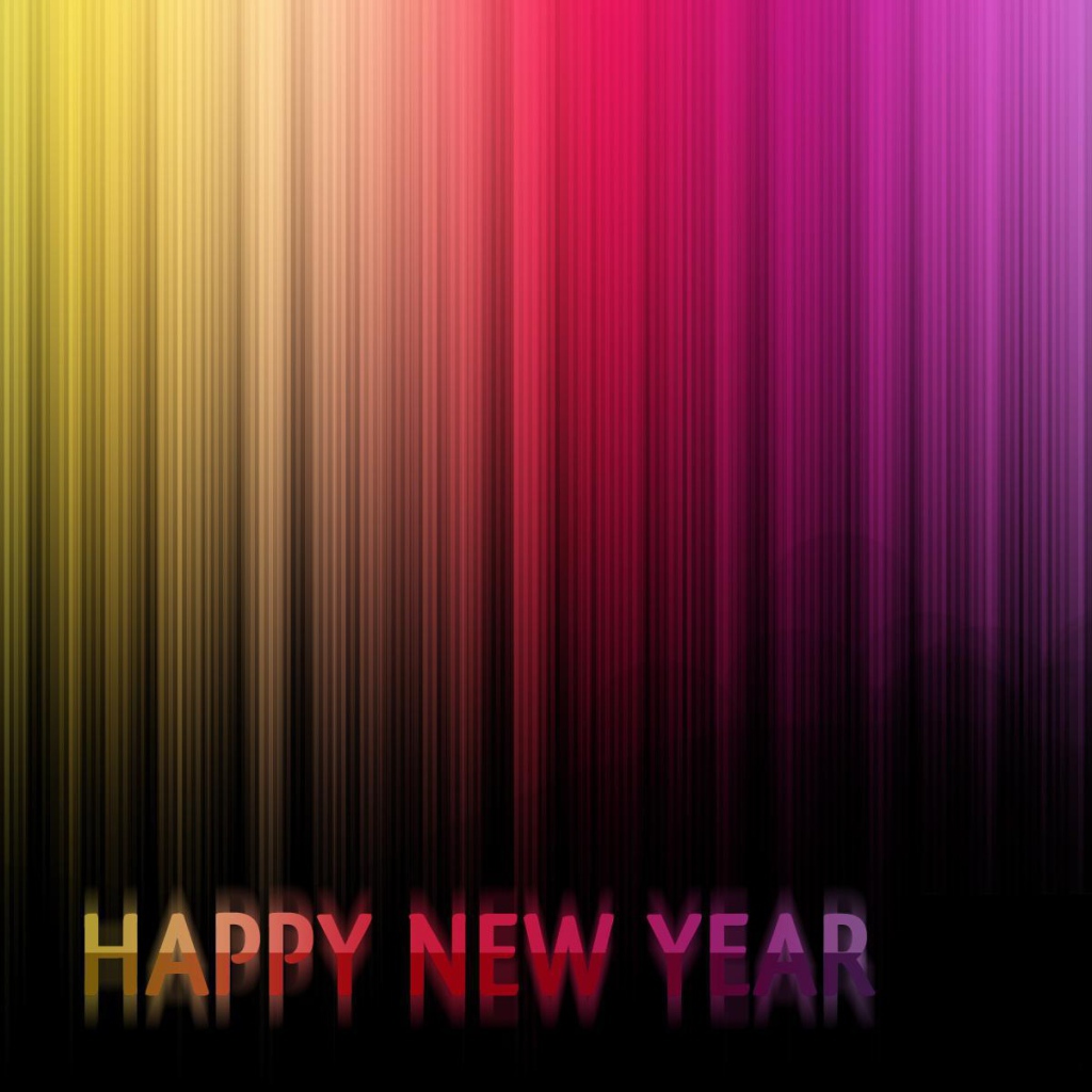Новый год 2014, разноцветная картинка