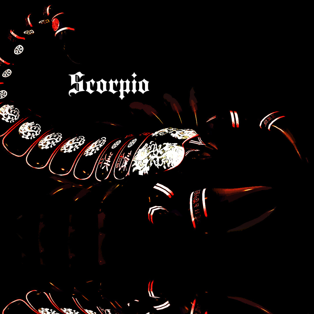 Скорпион, креативный рисунок