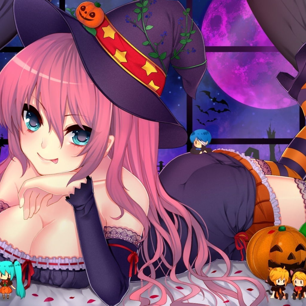 Девушка на празднике хеллоуин