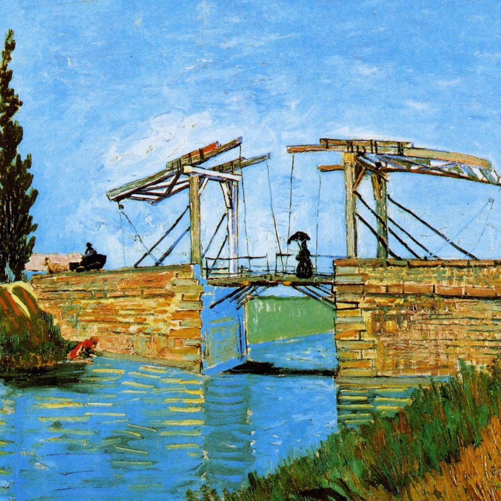 Картина Винсента Ван Гога - Мост Ланглуа