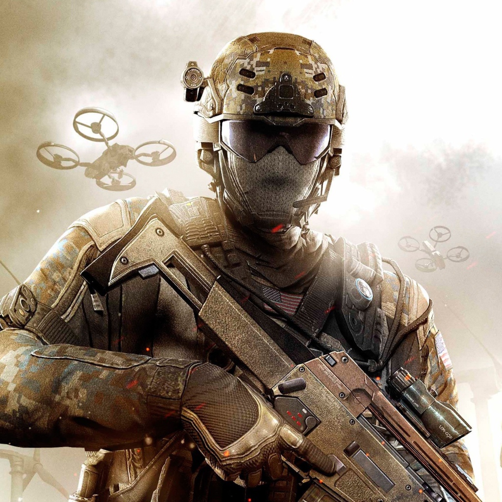 Солдат из видео игры