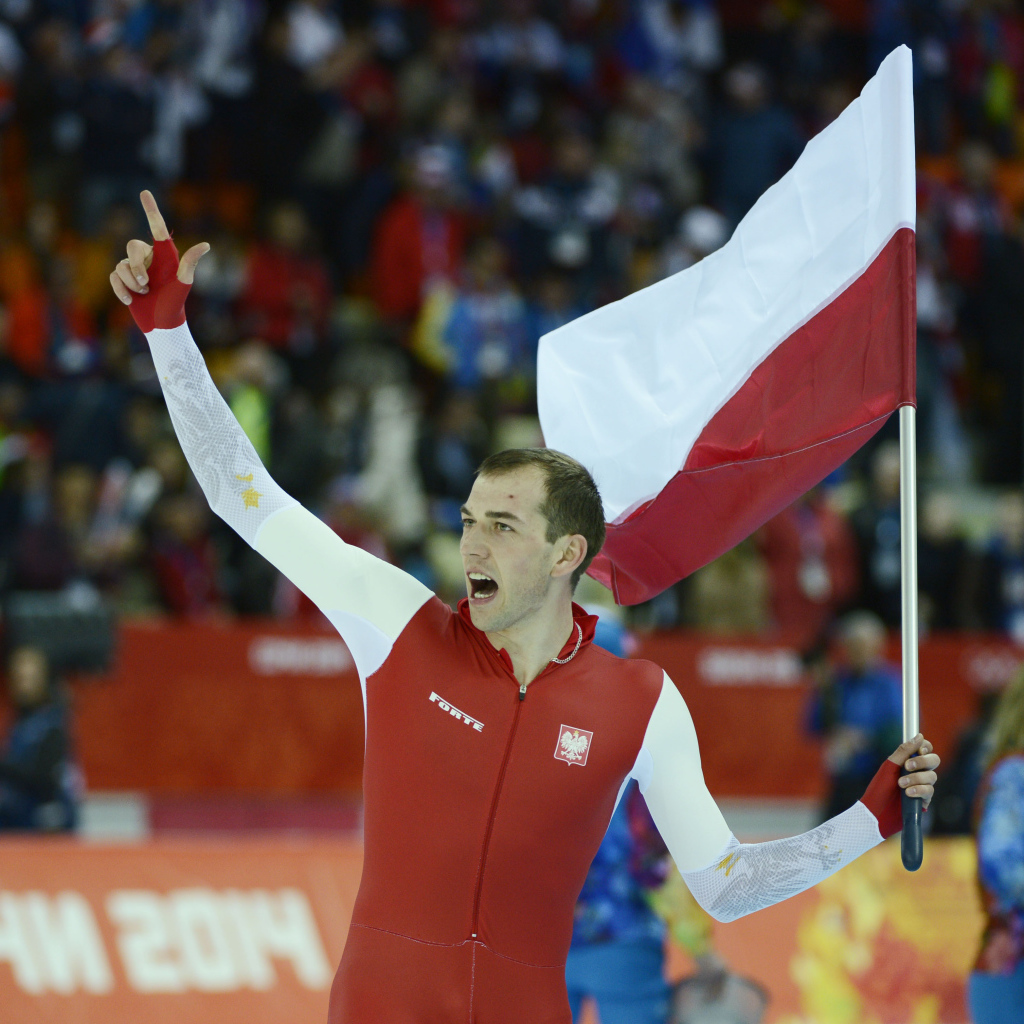 Обладатель золотой медали в дисциплине скоростной бег на коньках Збигнев Брудка из Польши