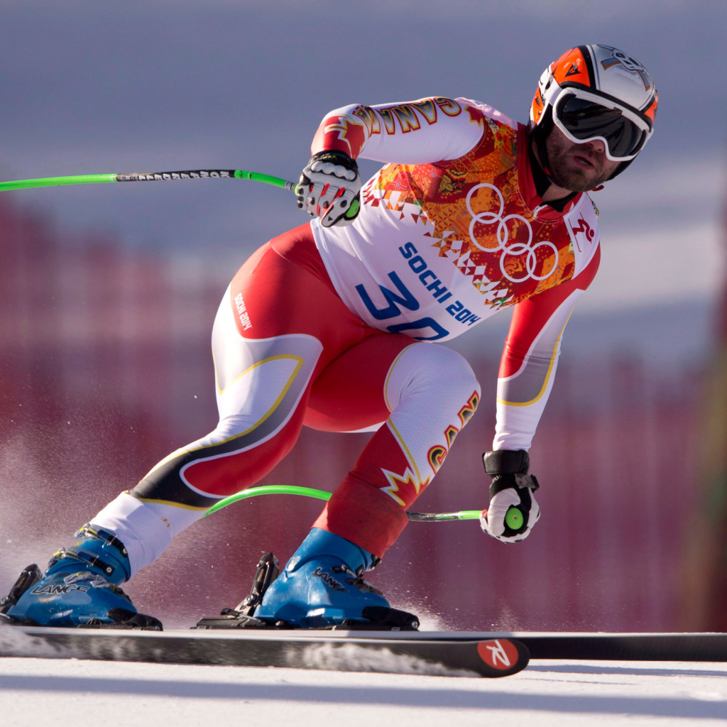 Обладатель бронзовой медали канадский лыжник Ян Худек на олимпиаде в Сочи