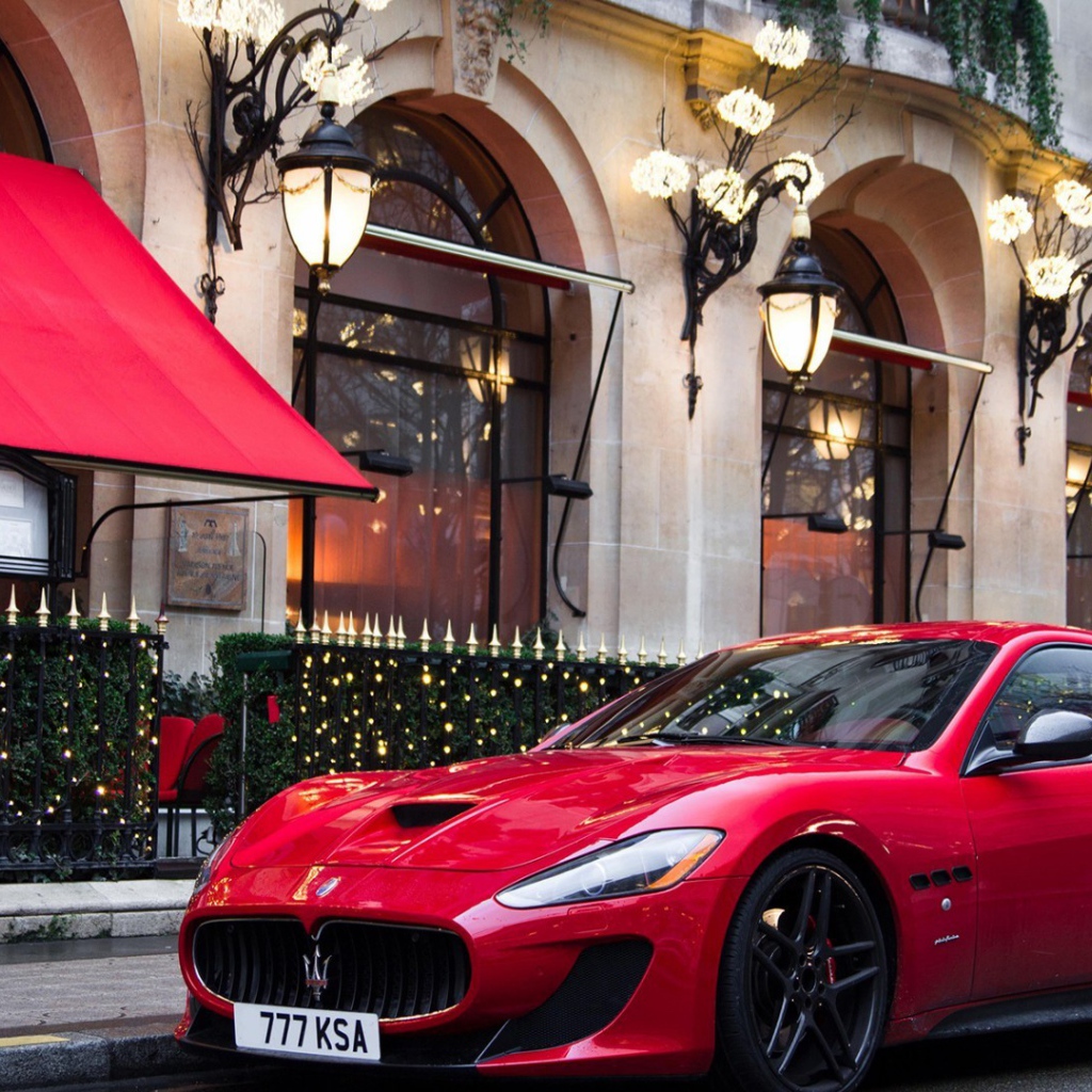 Luxury Maserati cherry color