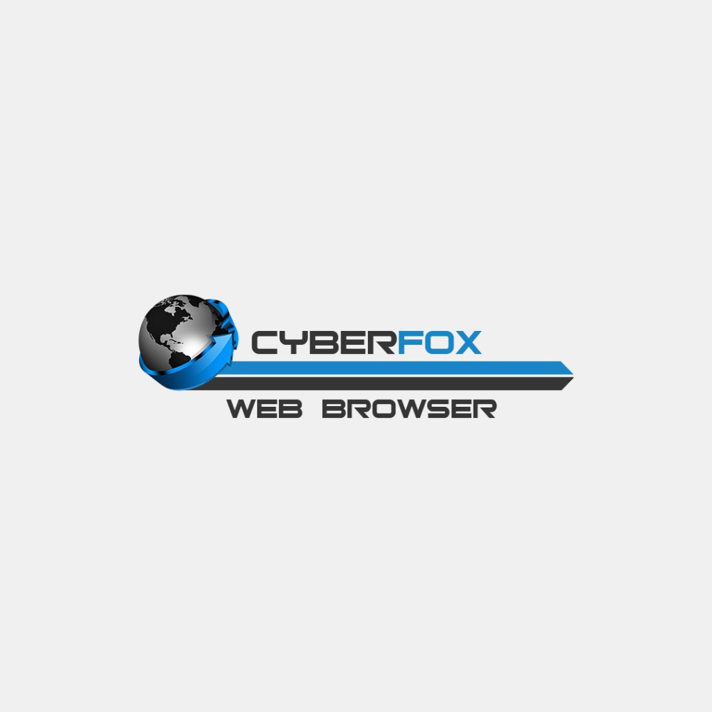 Браузер Cyberfox, голубой на белом фоне