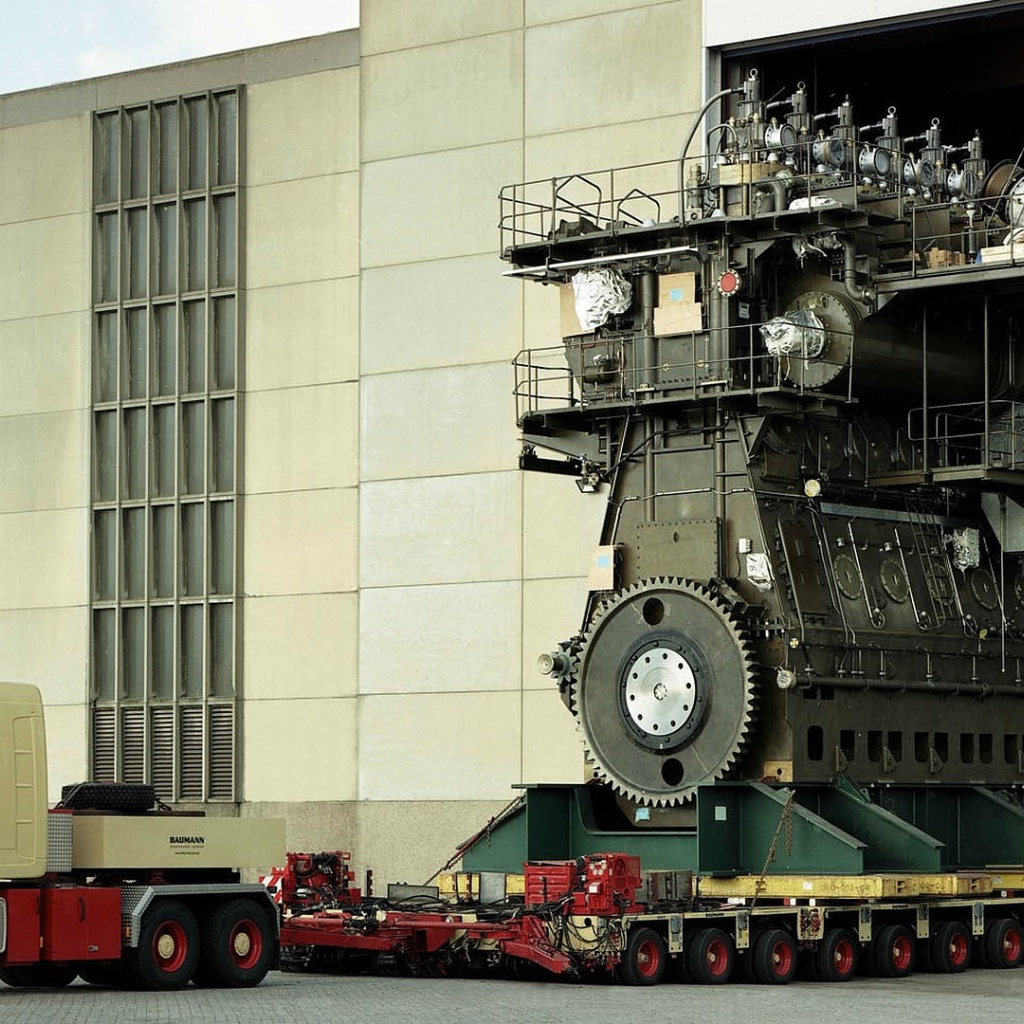 Самый большой в мире дизельный двигатель
