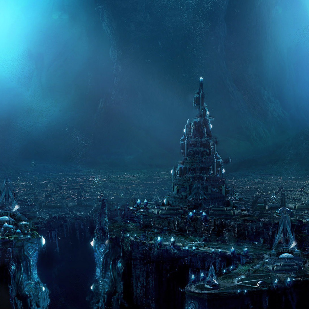 Фантастический город подземного мира