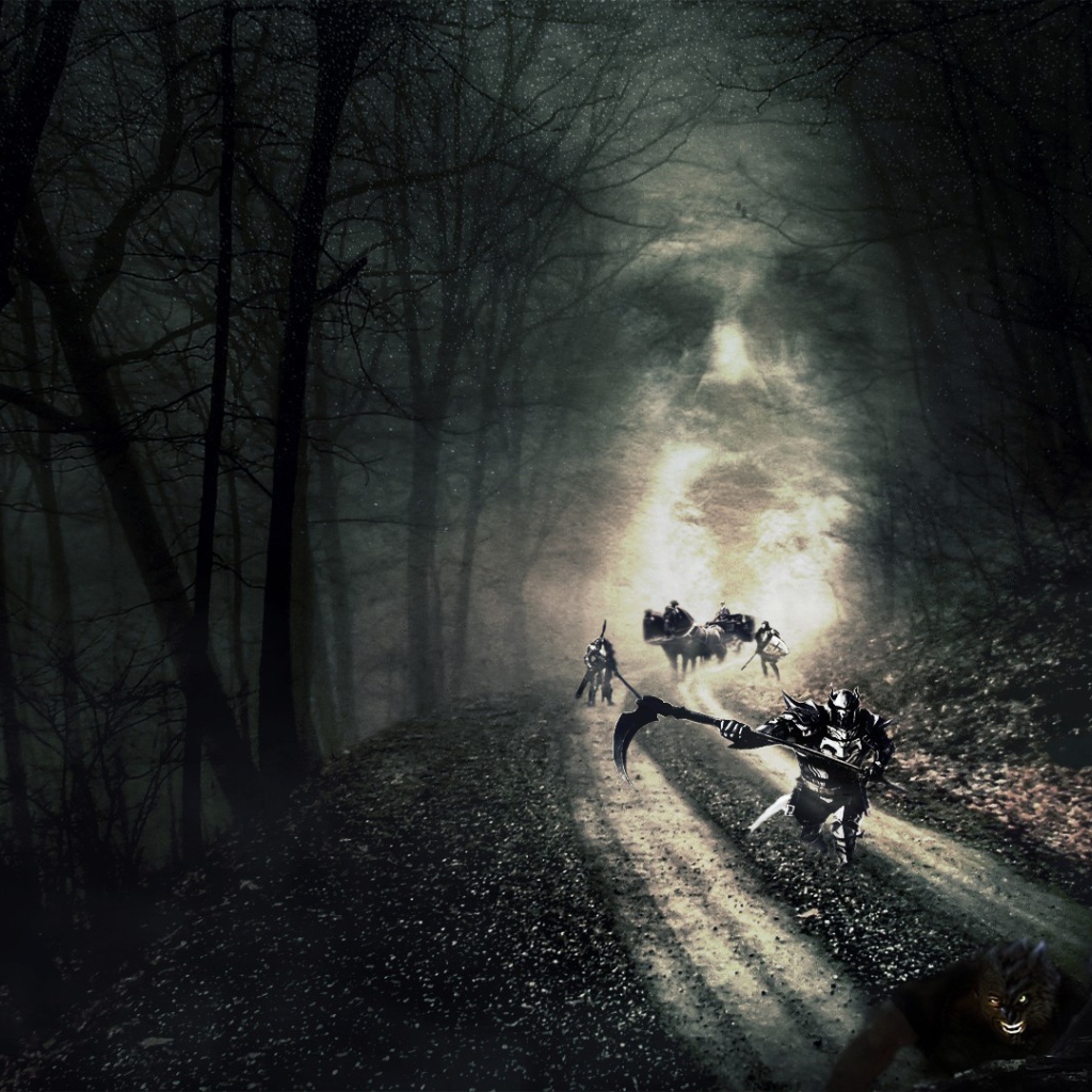 Дорога смерти в темном лесу