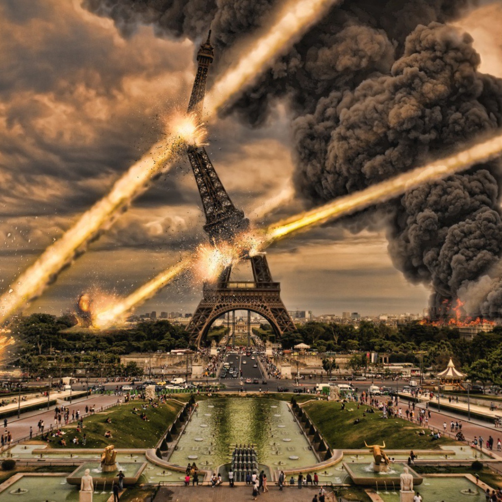 Падение метеоритов на Париж