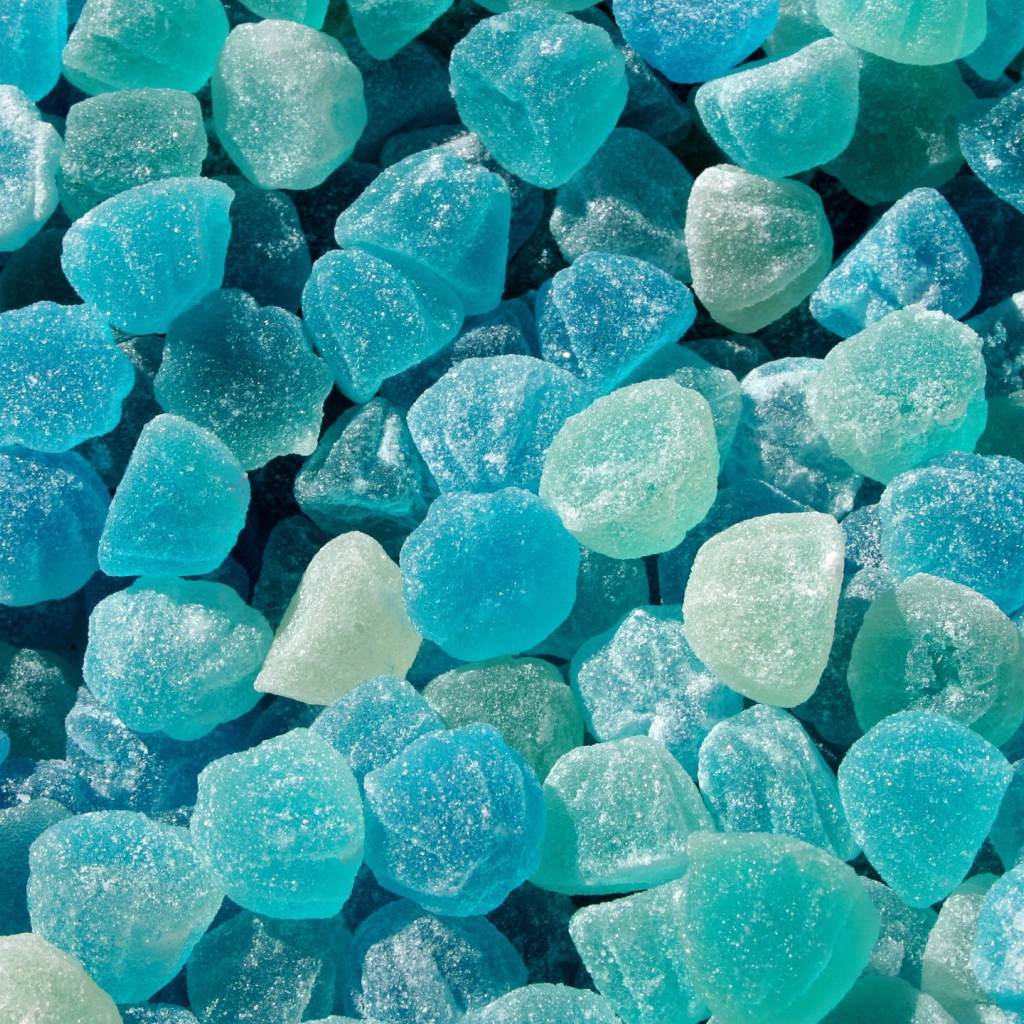 Мармеладные конфеты голубого цвета