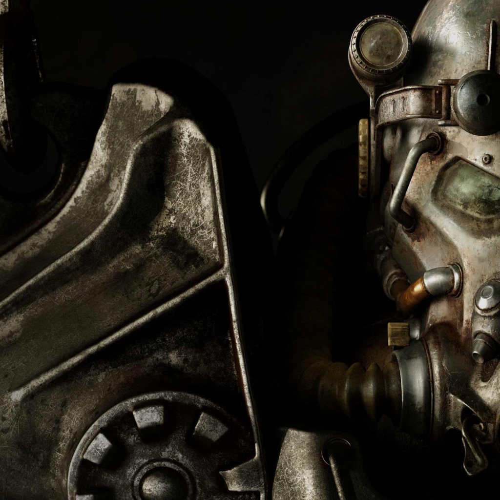Мощная броня персонажа игры Fallout 4