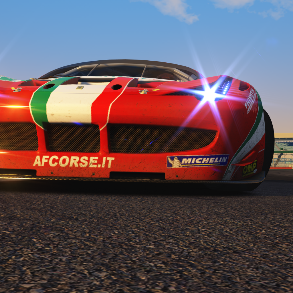 Фары игрового авто Assetto Corsa