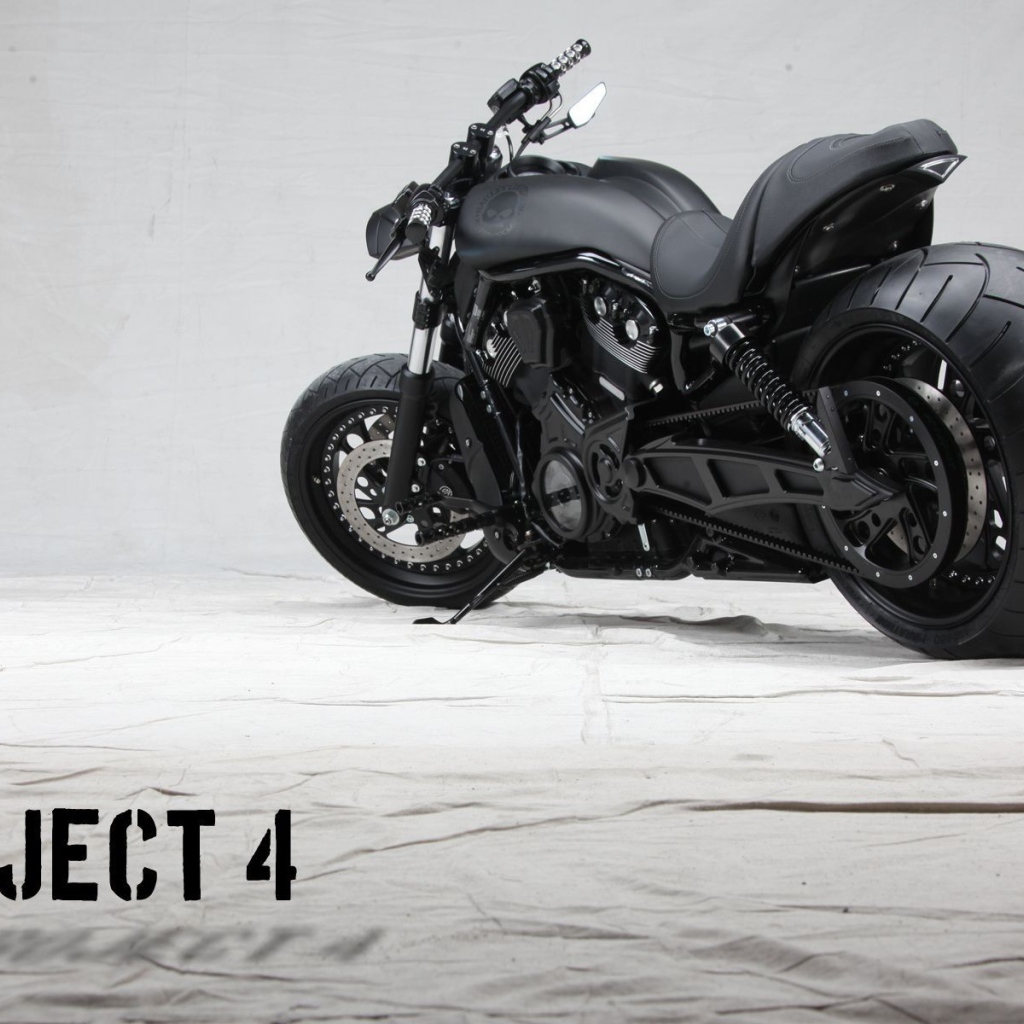 Черный мотоцикл Project 4