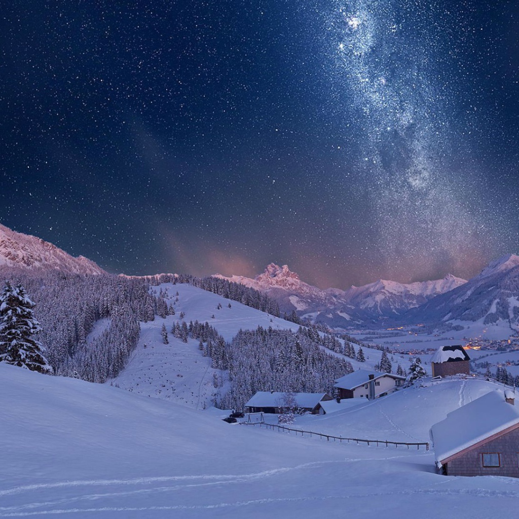 Тирольские горы зимой, Австрия