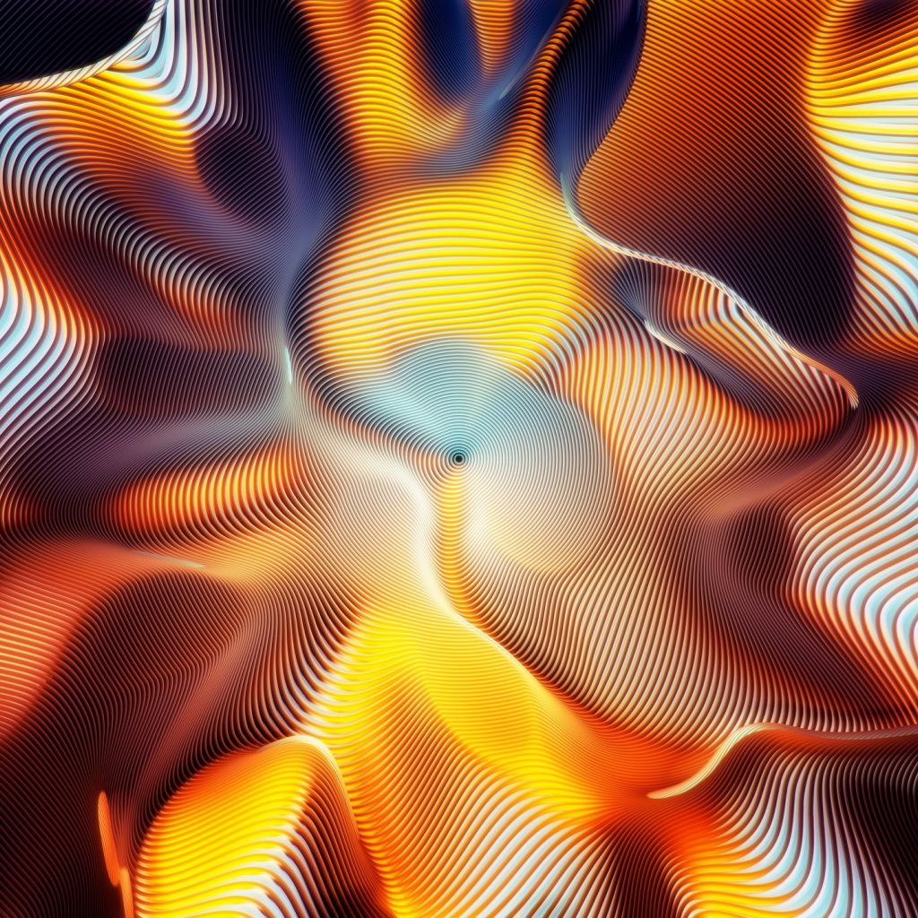 Colorful abstract wormhole
