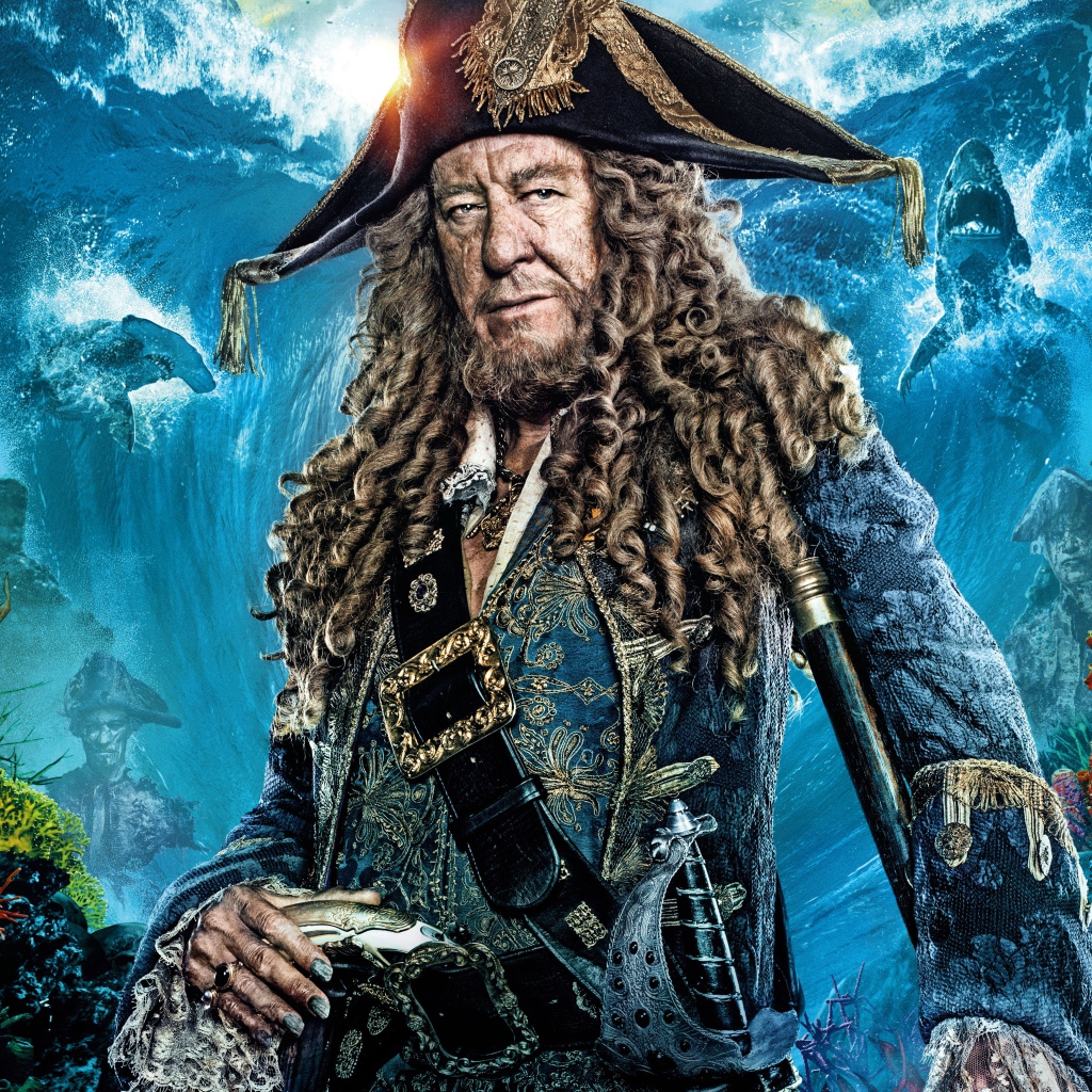 Капитан Барбосса персонаж фильма Пираты Карибского моря. Мертвецы не рассказывают сказки 2017 