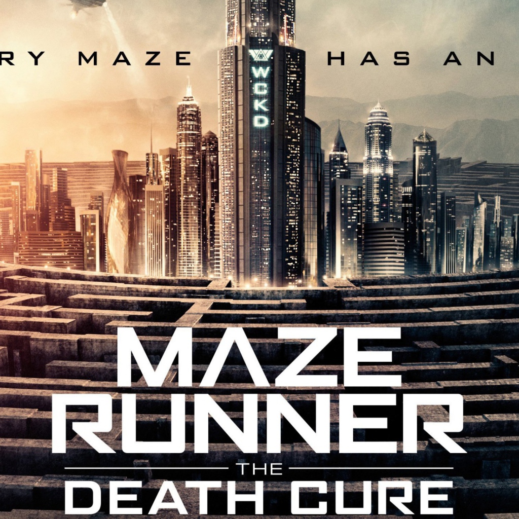 Poster of the new movie Running in a maze. The cure for death, 2018