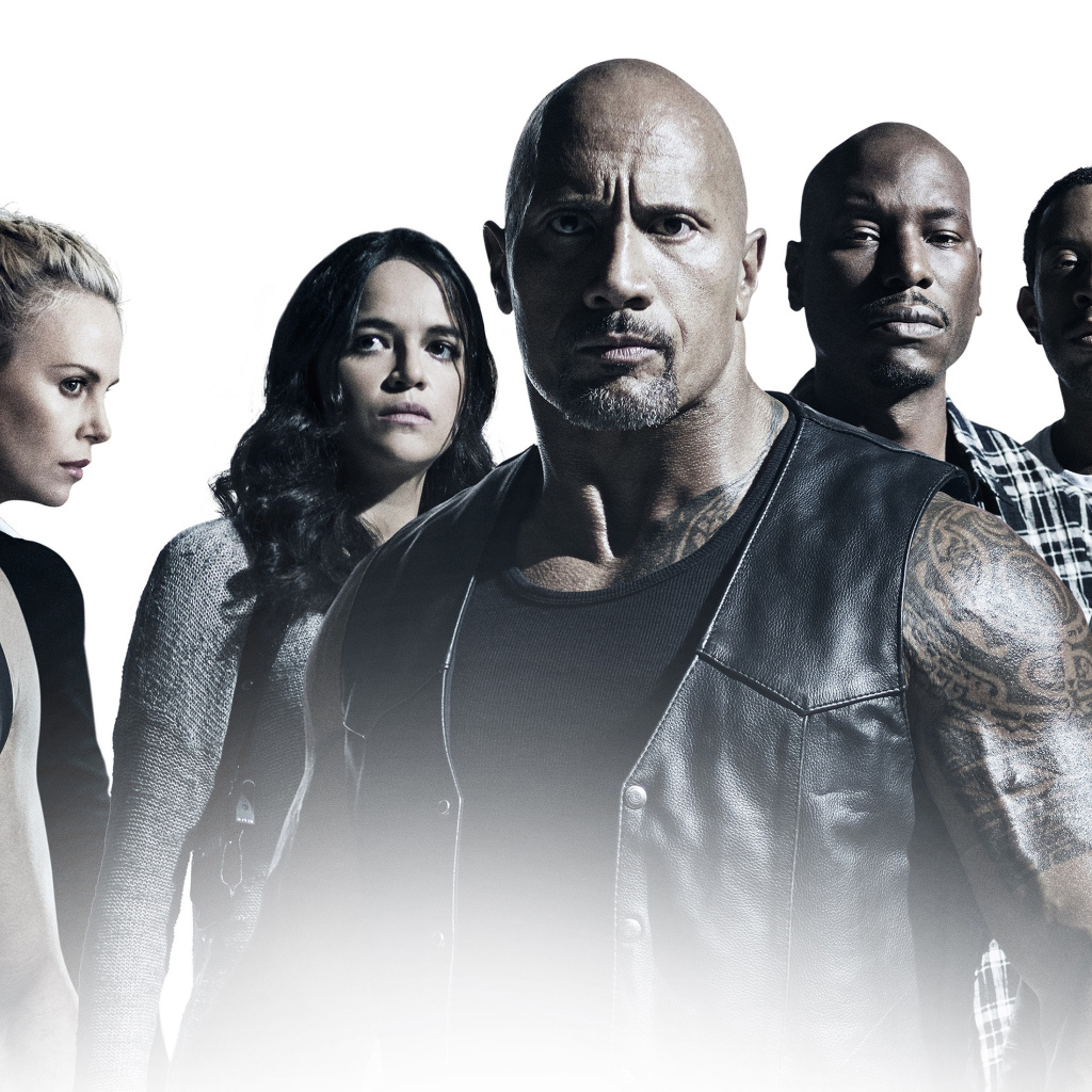 The main characters of the film Fast and Furious 8