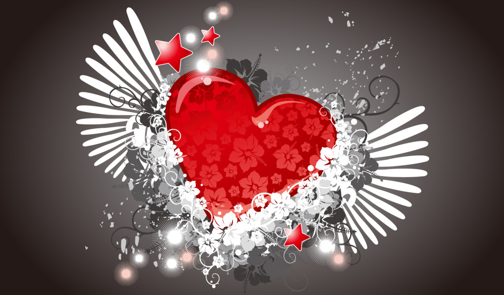 Векторное сердечко в День Св. Валентина