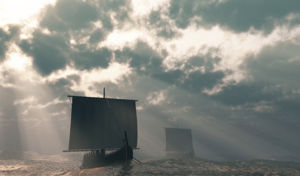 Лодки викингов