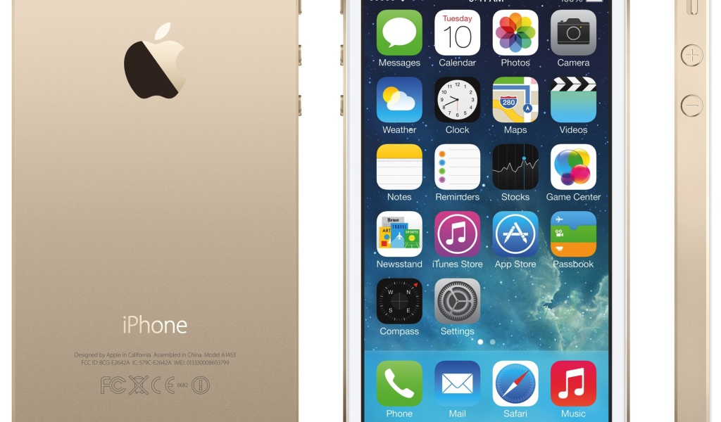 Новый Iphone 5S, цвет шампань, все ракурсы