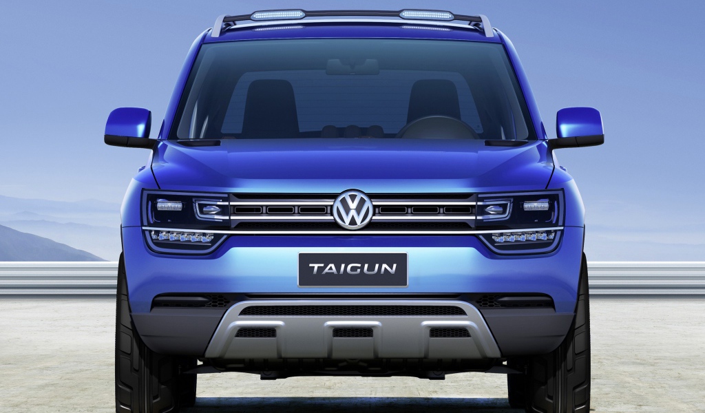 Красивый автомобиль Volkswagen  Taigun 2014