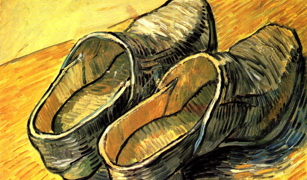 Картина Винсента Ван Гога - Пара кожаных сабо