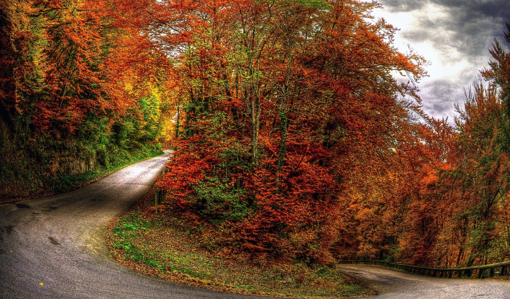 Осень на горной дороге
