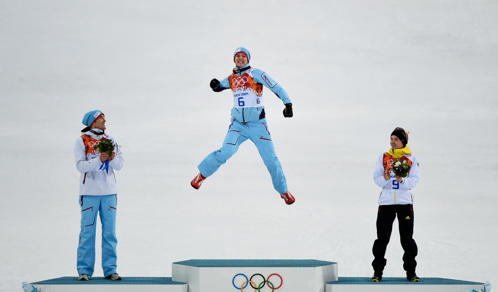 Немецкий лыжник Фабиан Риссле на олимпиаде в Сочи