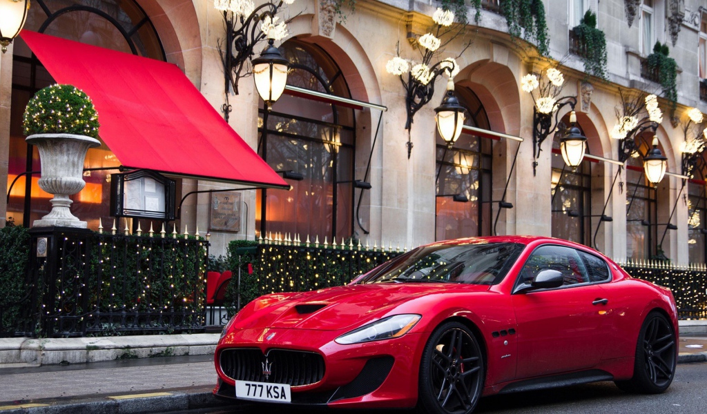 Luxury Maserati cherry color