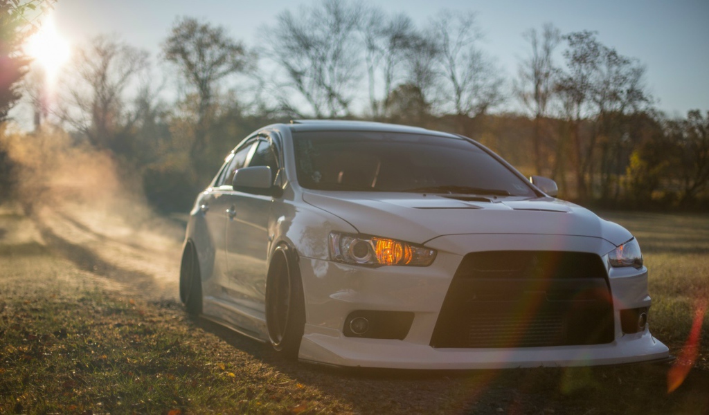 Mitsubishi Lancer Evolution X in the country