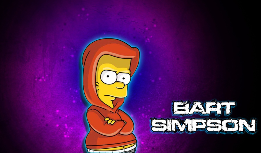 The character Bart Simpson