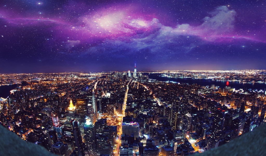 Звездное небо над Нью-Йорком