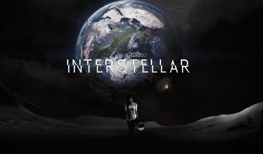 Land on the poster of the film Interstellar