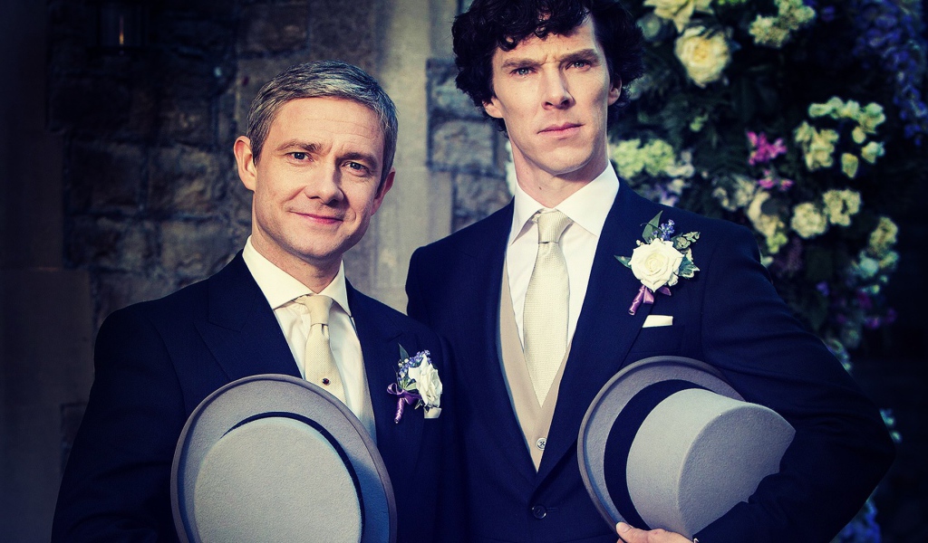 Шерлок и Ватсон на свадьбе