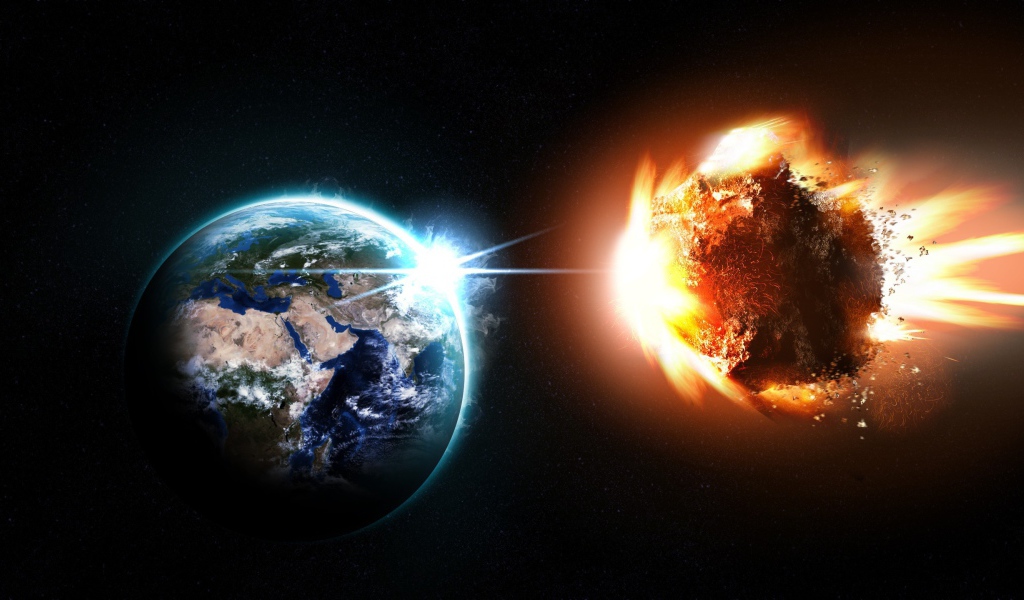 Огненный астероид приближается к Земле