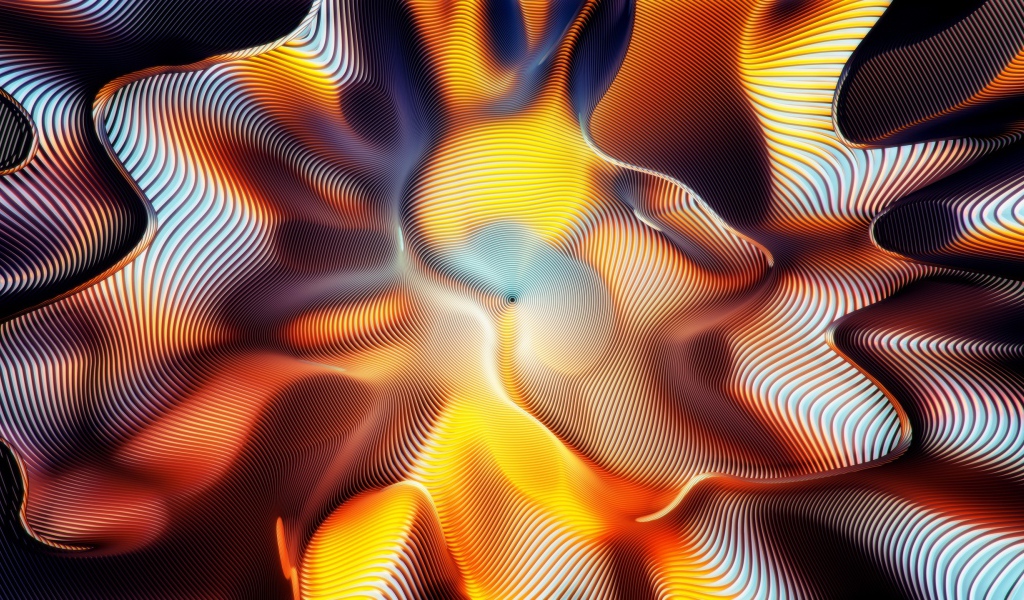 Colorful abstract wormhole