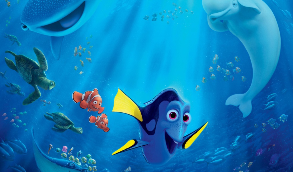 Синяя рыбка Дори мультфильм студии Пиксар 