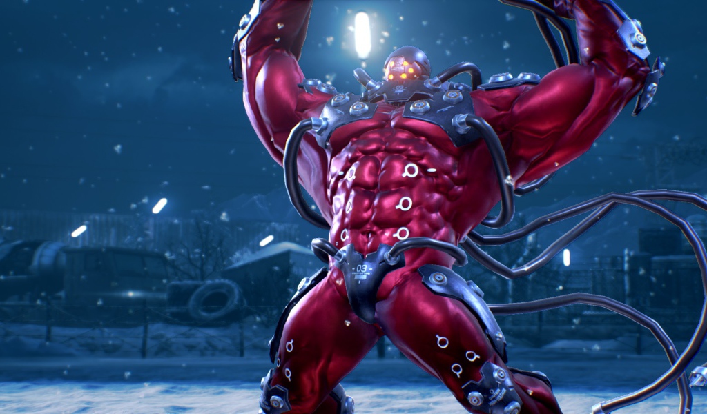 Боец - киборг Gigas персонаж игры Tekken 7