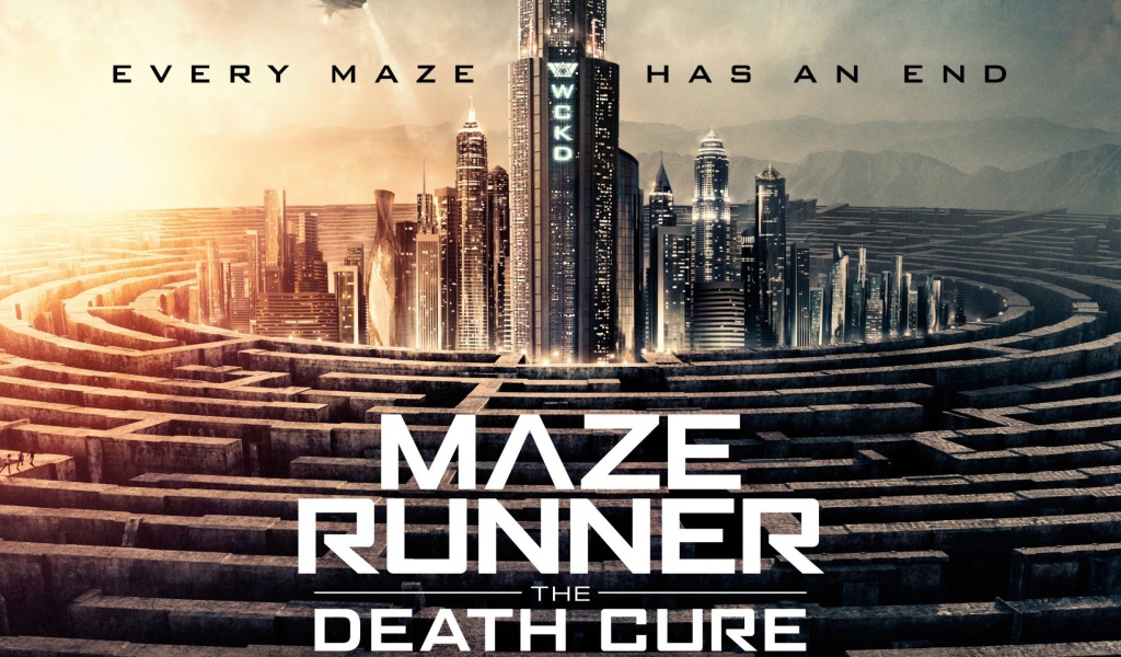 Poster of the new movie Running in a maze. The cure for death, 2018