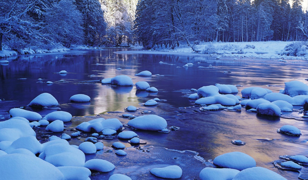 Cold winter river