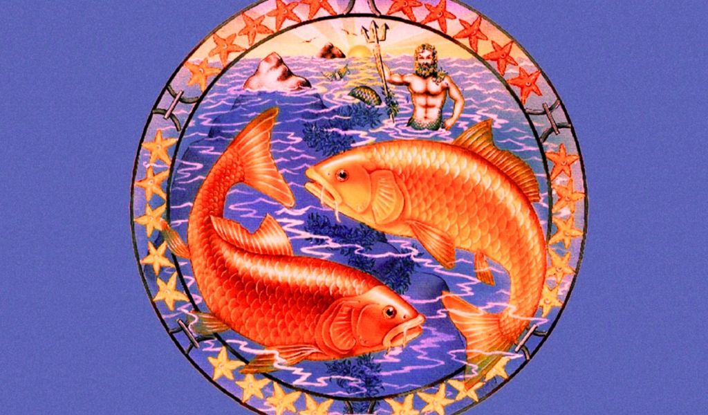 Знак зодиака Рыбы рисунок 