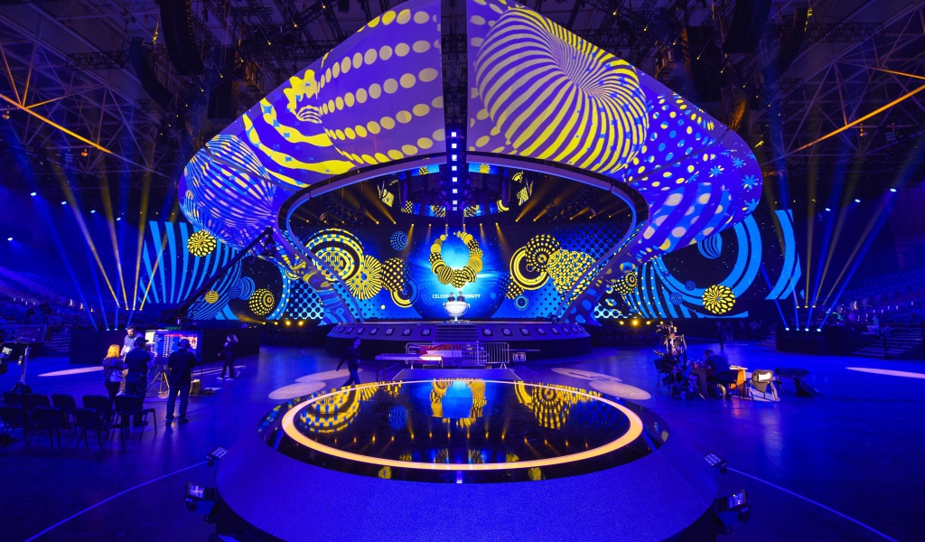 Сцена музыкального конкурса Евровидение, Киев 2017 