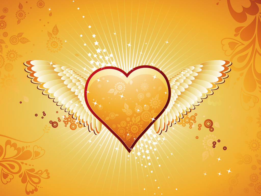 Ангельское сердечко в День Св. Валентина